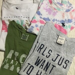 4 Abercrombie girl t shirts